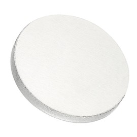 PATIKIL 1060 Aluminum Sheets and Plates, Dia.50mm / 1.97mm Thick 1/5" (6 Gauge) Aluminum Metal Discs Stamping Blanks for Crafting Industry Metal Stamping, Silver Tone