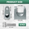 8Pcs Beam Clamp, 1" Jaw Opening Adjustable C Beam Clamps,