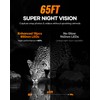 Solar Trail Camera 64MP 4K, 6000mAh Wildlife Camera with Night