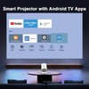 GKLPO Built-in Apps Projector 4K with WiFi 6 and Bluetooth,