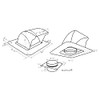 InOvate DryerJack Low Profile Roof Vent with Roof Neck (Mill