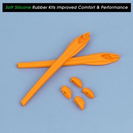 Acefrog Replacement Rubber Kits for Oakley Flak 2.0/Flak 2.0 XL/Flak 2.0 Asian Fit Sunglasses - Orange