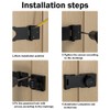 Mechanical Password Rotary Hasp Locks, Door Security Slide Latch Lock