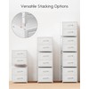 Homsorout Stackable Storage Drawers - 2 Tier Closet Drawers, Closet