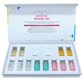 12 Piezas/Juego de 8 ml Que Forma BB Cream Glow Ampoule Serum Starter Set El Tono Mixto Puede iluminar el Tono de la Piel y la Base Transparente.