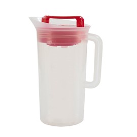 Primula Today Shake and Infuse Pitcher - Spacious and Innovative Infusion Chamber - 100% BPA, PVC, Phthalate, and Lead Free - 3 Quarts - Red