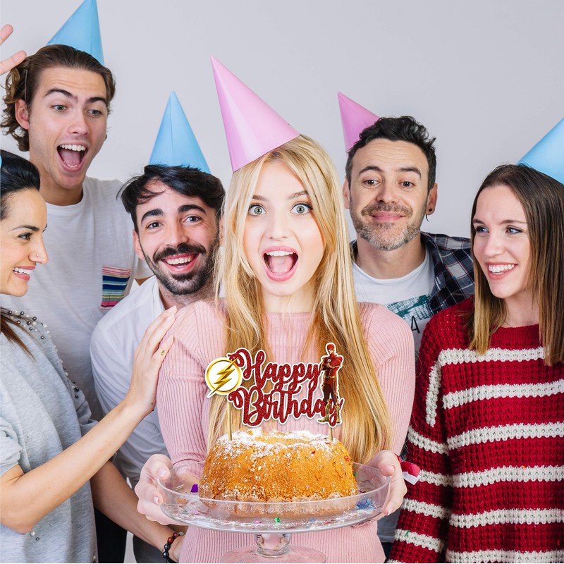 Seyal® Flsh - Decoración para tarta de feliz cumpleaños