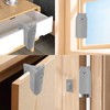 Door Pinch Guard,Slam Stoppers,Soft Stopper Hinge,Hanging Rubber Wedge,Grey,2PCS
