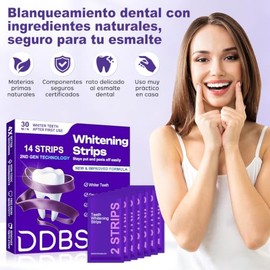 Tiras Blanqueadoras Dentales Moradas Cajas Piezas Totales Eficaz Eliminador Manchas Café Vino Cuidado Delicado Portátil Hogar Oficina Viajes