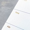 Pinesman - Elegant Undated Weekly Planner Pad, Tear Off Sheets,
