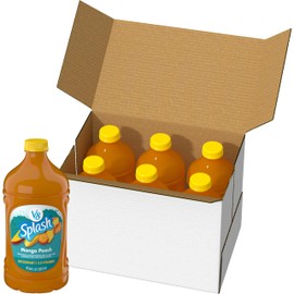 V8 Splash Mango Peach Flavored Beverage, 64 fl oz Bottle (6 Pack)