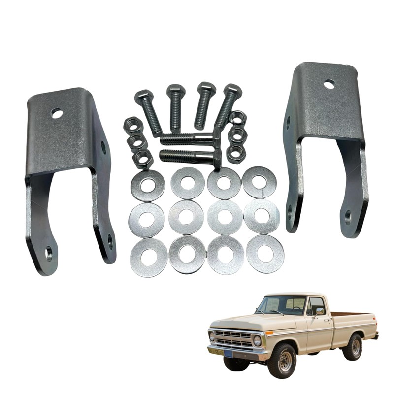 3-5" Rear Drop Shock Extenders Extensions Lowering Brackets Kit for