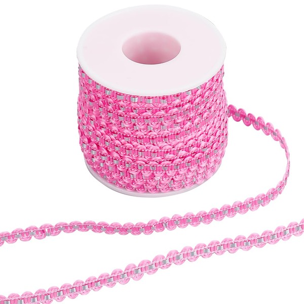 GORGECRAFT 25M Ric Rac Trim Ribbon 8mm Wave Sewing Bending