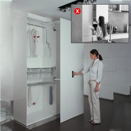 TECKI Set of 4 Aluminium Door Handles Black - Cabinet Handles Black, Balcony Door Handle Exterior, Furniture Handles, Chest of Drawers Handles, Kitchen Cabinet Handles, Drawer Handles, Sliding Door