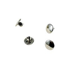 4 Pack Nickel Plated Steel Metal Hole Plugs - 1/8" Round Tube End Cap Plugs