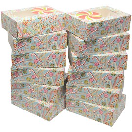 Unbranded Christmas Cookie & Treat gift boxes for Muffins, Pastries & Fruitcake, 12 count