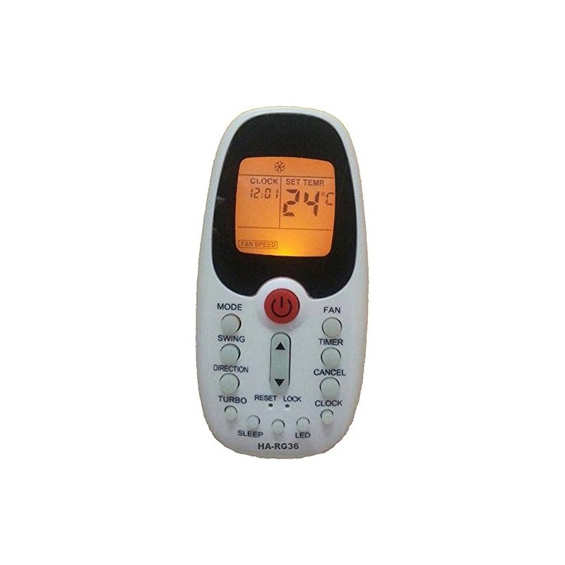 Replacement Air Conditioner Remote Control for Midea Mirage ComfortStar RG36A/BGER