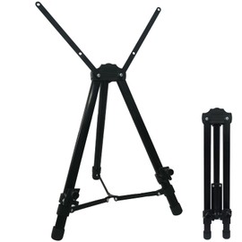 Table Top Easel Stand for Sign – Art Adjustable Portable Sturdy Tripod Artist Easel for Painting and Display - Black Heavy Duty Poster Floor White Board Stand for Canvas Holder Painter and Adults