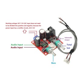 NE5532 OP Amp Low Pass Filter Board Subwoofer Filter Amplifier Preamp