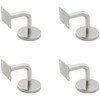 TAODAN 4PCS Staircase Handrail Bracket Flat Fixed 60x60mm Stainless Steel