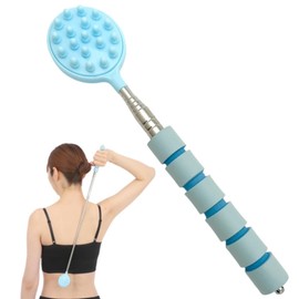 Physical The Recommended Grandchild Stretchable Double Sided Egg Hand (2 Different Feels) Back Scraper, Egg, Back, Anti-Itch (Blue)