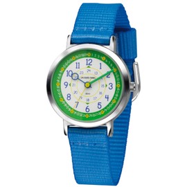 Jacques Farel Happy Learning Kids’ Boys’ Watch Analogue Quartz Metal Fabric Band KOP 03