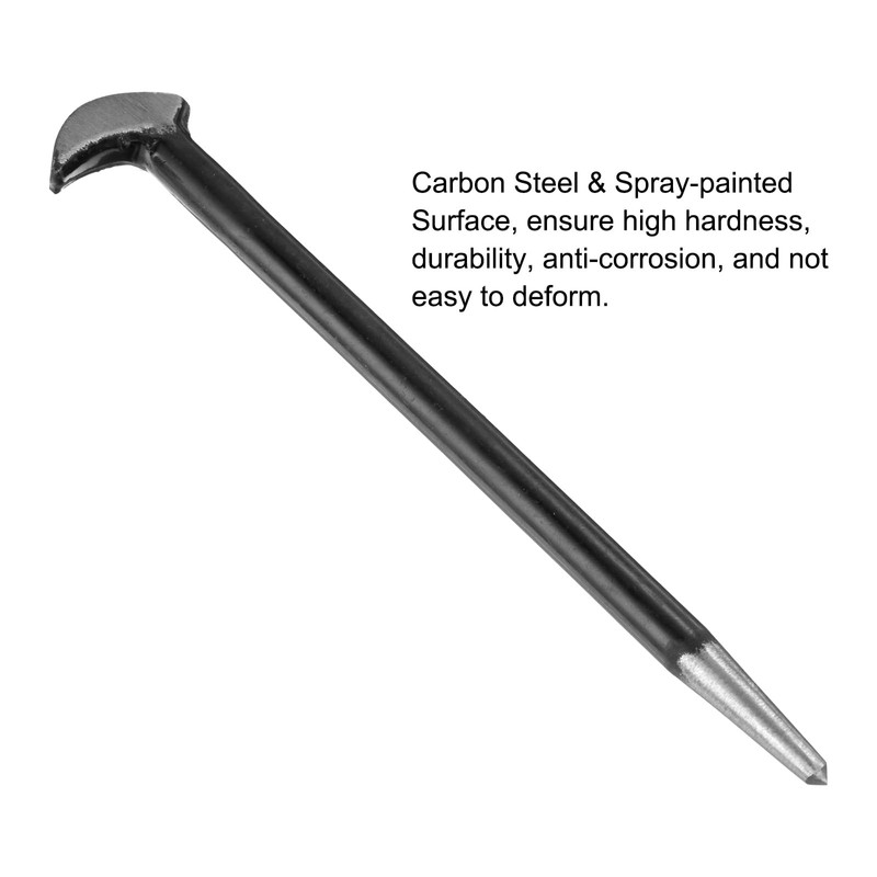 HARFINGTON Rolling Head Pry Bar 6" Length 0.3" Rod Dia