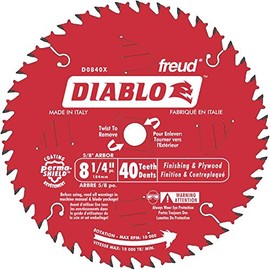 8-1/4 inch(s) 40 Tooth Carbide Finishing Circular Saw Blade