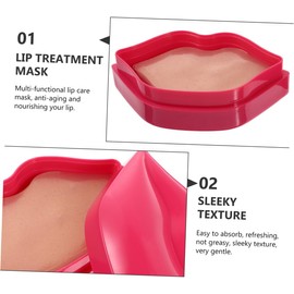 20 Piezas Mascarilla Labial de Caja de Hidratante y Rejuvenecedor para Labios Efecto Reparador y Antienvejecimiento para Uso Personal o Profesional