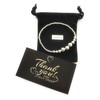 Sterling Silver 925 Beaded Stretch Graduated Design Bracelet