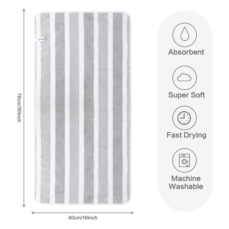 KinHwa Microfiber Hand Towels for Bathroom Ultra Soft Face Towels