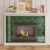CRE8TIVE 16 Sheets Green Peel and Stick Backsplash for Kitchen