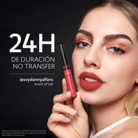 CYZONE - Studio Look Labial Mate Color Touch of Red 6 g, 24 Horas de Color e Hidratación, Labial Líquido con Tecnología Hydra Shot y Elastic Film, Secado Rápido y Textura Ultraligera