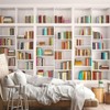 FENDROM - Tapiz de estantería blanca para decoración de recámara,