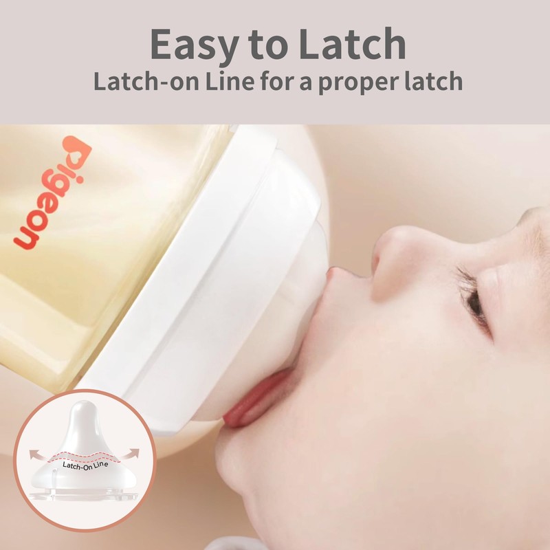 Pigeon PPSU Nursing Baby Bottle Wide Neck, Anti-Colic, Streamlined Body,