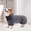 PETTOM Dog Bathrobe, Extra Absorbent Dog Bathrobe, Microfibre Quick-Drying, Dog