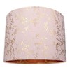 Modern Soft Pink Cotton Fabric 10" Lamp Shade with Gold