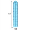 3PCS Folding Ruler 30cm Foldable Ruler Clear Ruler 15cm Transparent