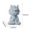 Meditating Dragon Statue Sandstone Dragon Sculpture Wealth Success Good Lucky