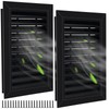 Gisafai 2 Pcs 12" x 18" Gable Vent Aluminum Alloy