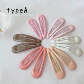 lua Citron 12-Piece Set, Kids, Baby Hairpins, Dull Colors, Pastel Colors, Cute, Korean, Stylish, Large, Matte, Hair Closure, Patchin, For Children, Children's Pins, Women's, Juniors, Children, Kindergarten, Nursery School, Preparation, Girls, Baby Shower