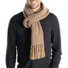 Funky Junque Waffle Knit Scarf - Beige