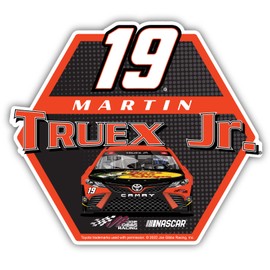 Nascar # 19 Martin Truex Jr. 12-Inch Vinyl Decal Stiker