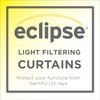 ECLIPSE Liberty Sheer Light Filtering Grommet Top Curtains for Living