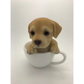 Pacific Giftware Adorable Teacup Pet Pals Puppy Collectible Figurine 5.75 Inches (Labrador)