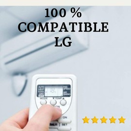 Air Conditioning LG Remote Control - 100% compatible with Air Conditioning LG Delivery in 24-48 hours. Compatible with LG remote control.