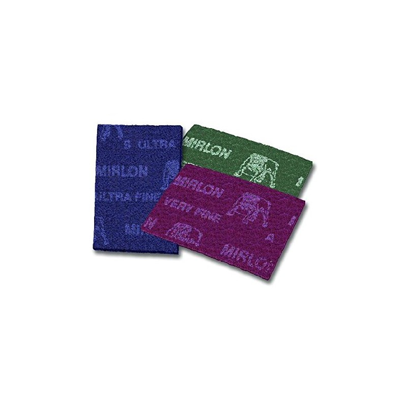 Mirka Mirlon Very Fine Abrasive Pads (RED) Box of 20