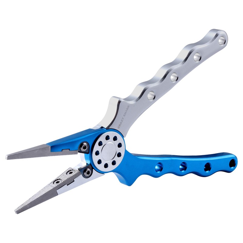 CRAZY SHARK Professional Saltwater/Fresh Water Aluminum Fishing Pliers Tungsten Carbide