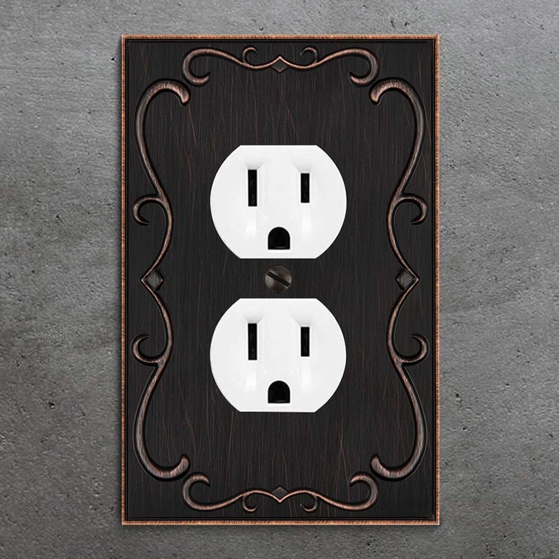 French Cabriole Decorative Wall Plate Switch Plate Outlet Cover (Single