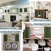 PANELSBURG Short Curtains 30 Inches Long for Small Window Set